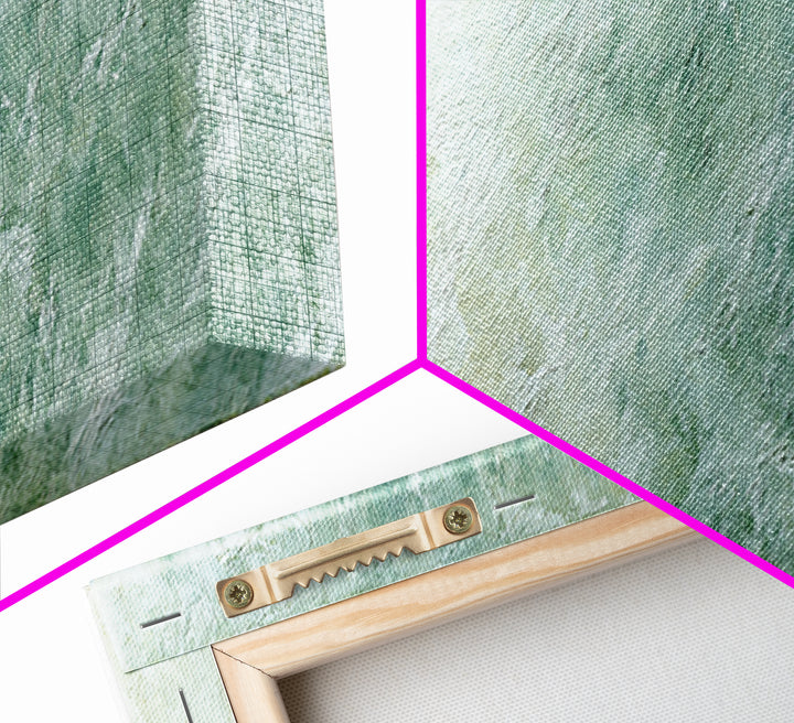 Sunlit Window Plant Shadow on Plaster Framed Canvas Print, Bathroom Art, Textured Painting, Bathroom Decor, Fine Art, Spa, BAT-3x1-10