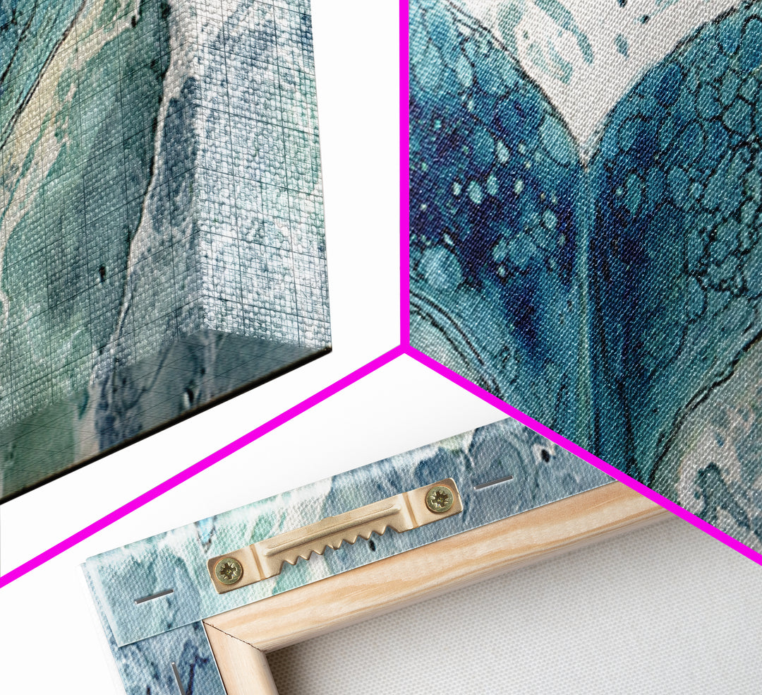 Watercolor Whale Tail Canvas Print, Bathroom Art, Fine Art Print, Bathroom Decor, Fine Art, Spa, Poster, Digital Art, BAT-3x1-31