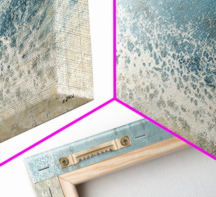 Abstract Water Ripples Canvas Print, Bathroom Art, Framed Wall Art, Bathroom Decor, Abstract Art, Spa, Bathroom Art Decor, BAT-3x1-45