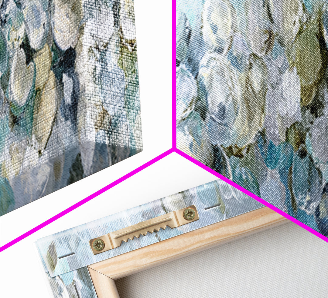 Oyster Shell Study Canvas Print, Bathroom Art, Bathroom Wallpaper, Bathroom Decor, Oil Painting, Spa, Luxury Decor, Art Print, BAT-3x1-62