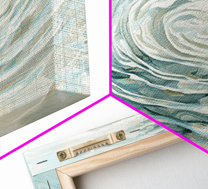 Abstract Water Ripples Framed Canvas Print, Bathroom Art, Bathroom Wall Decor, Bathroom Decor, Fine Art, Spa, Bathroom Print, BAT-3x1-69