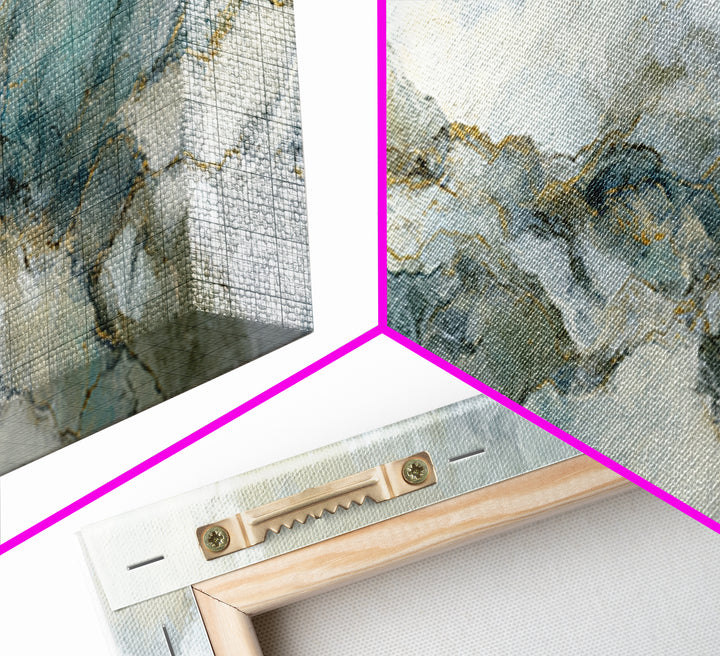 Abstract Marble Texture Canvas Print, Bathroom Art, Wall Art, Bathroom Decor, Abstract Art, Spa, Dog Portrait, Canvas Wall Art, BAT-3x1-80
