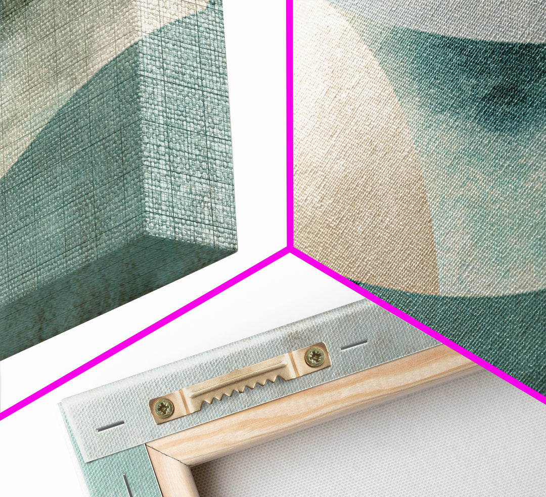 Clean Geometric Forms Canvas Print, Bathroom Art, Dopamine Decor, Bathroom Decor, Abstract Art, Spa, Halloween Art, BAT-3x1-85