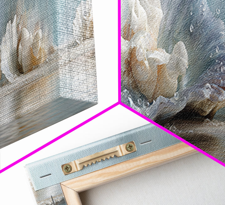 Oyster Shell Study Canvas Print, Bathroom Art, Printable, Bathroom Decor, Watercolor Art, Spa, Bathroom Prints, BAT-3x1-86