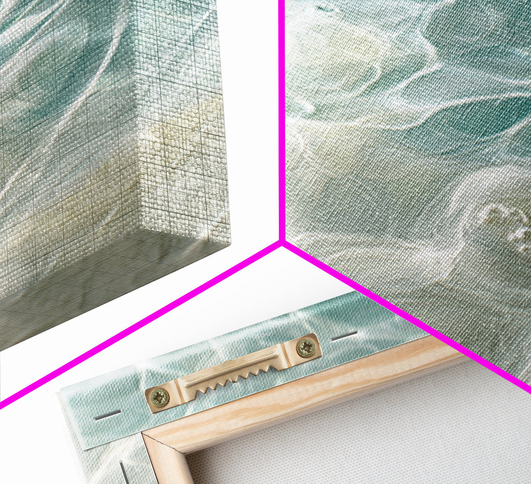 Abstract Water Ripples Canvas Print, Bathroom Art, Dog Portrait, Bathroom Decor, Abstract Art, Spa, Minimalist Wall Art, BAT-3x2-33