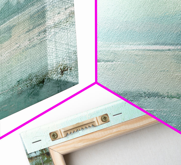 Misty Lake Scene Canvas Print, Bathroom Art, Canvas Wall Art, Bathroom Decor, Spa, Bathroom Wallpaper, Funny Bathroom Art, BAT-3x2-37