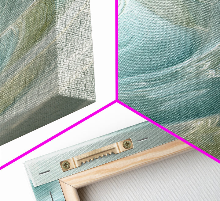 Abstract Water Ripples Canvas Print, Bathroom Art, Dog Portrait, Bathroom Decor, Abstract Art, Spa, Minimalist Wall Art, BAT-3x2-57