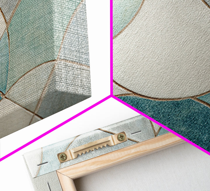 Clean Geometric Forms Canvas Print, Bathroom Art, Bathroom Prints, Bathroom Decor, Spa, Trendy Wall Art, Gallery Decor, BAT-3x2-73
