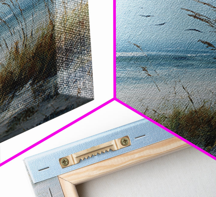 Sea Oats Swaying Framed Canvas Print, Beach Art, Abstract Wall Art, Coastal Decor, Fine Art, Shore, Coastal Art, Beach Print, BEA-2x3-85