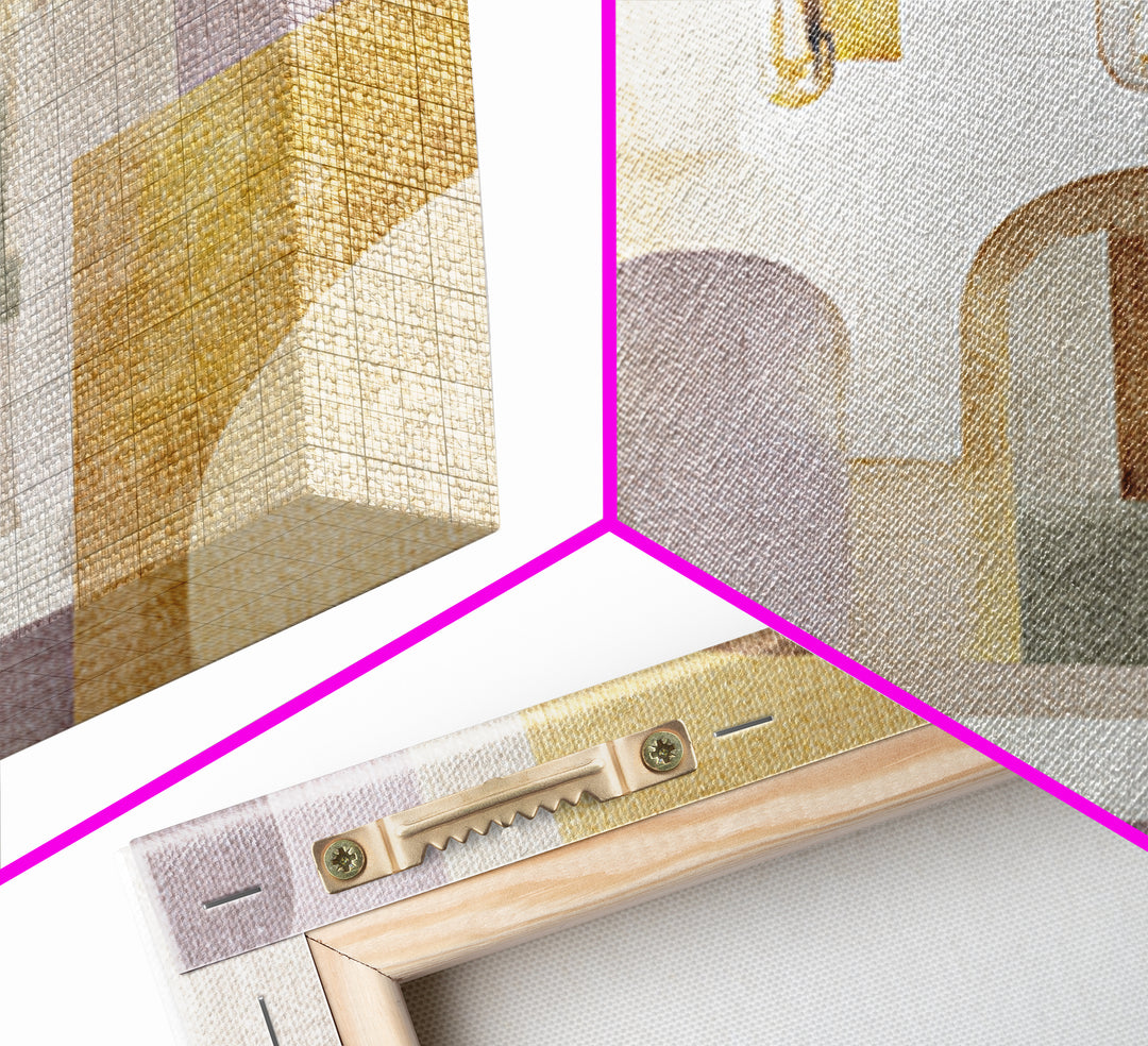 Neutral Rainbow Arches Canvas Print, Boho Art, Art Print, Living Room Decor, Fine Art, Bohemian, Digital Print, Printable Art, BOH-1x1-99