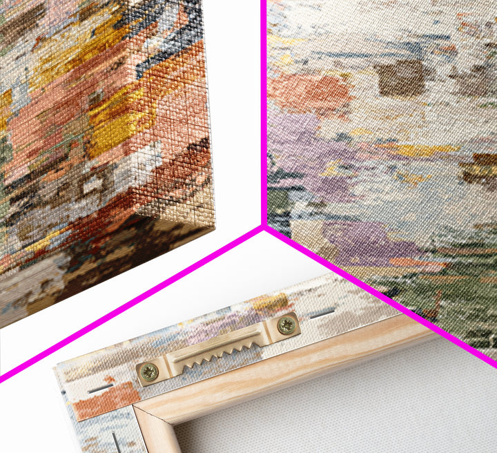 Tribal Neutral Pattern Canvas Print, Boho Art, Modern Decor, Living Room Decor, Fine Art, Bohemian, Wall Decor, Prints, BOH-1x3-2