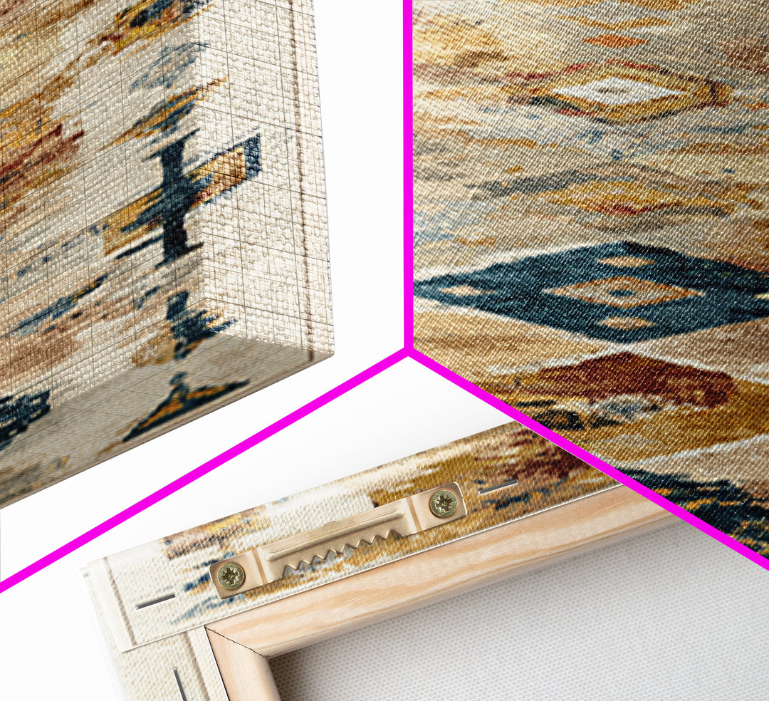 Tribal Neutral Pattern Canvas Print, Boho Art, Art, Living Room Decor, Fine Art, Bohemian, Wallart, Art Nouveau, Abstract Art, BOH-1x3-98