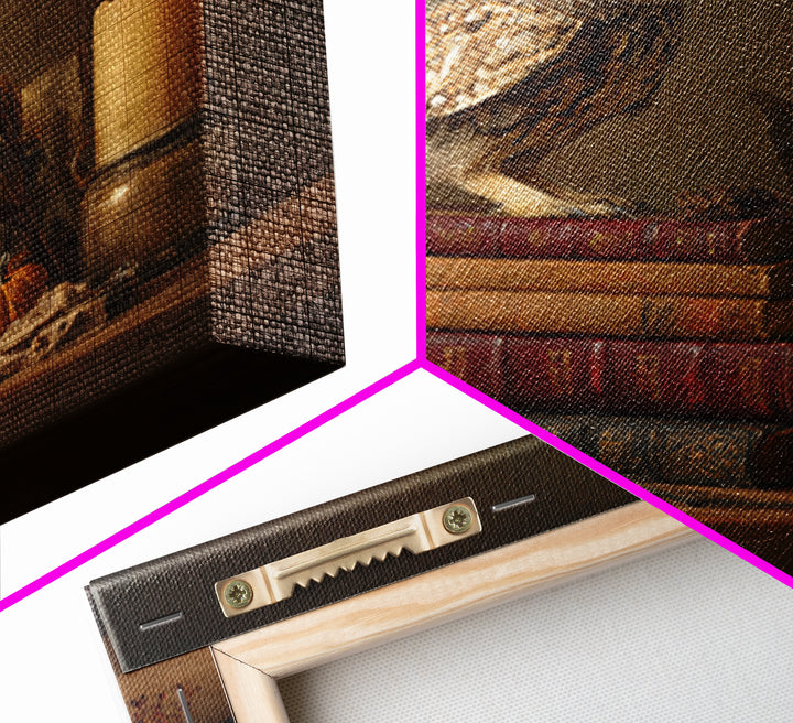 Owl Perched on a Stack of Classics Canvas Print, Bookstore Art, Pastel Wall Art, Bookstore Decor, Fine Art, Literary, BOO-1x1-9
