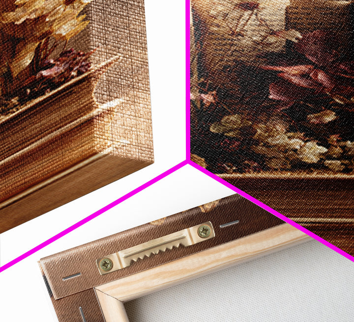 Pressed Flowers Between Book Pages Canvas Print, Bookstore Art, Modern Decor, Bookstore Decor, Fine Art, Literary, Art Print, BOO-2x3-27