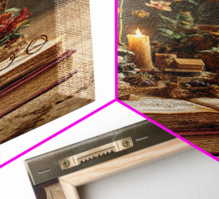 Miniature Garden Growing from an Open Book Canvas Print, Bookstore Art, Digital Wall Art, Bookstore Decor, Literary, BOO-2x3-78