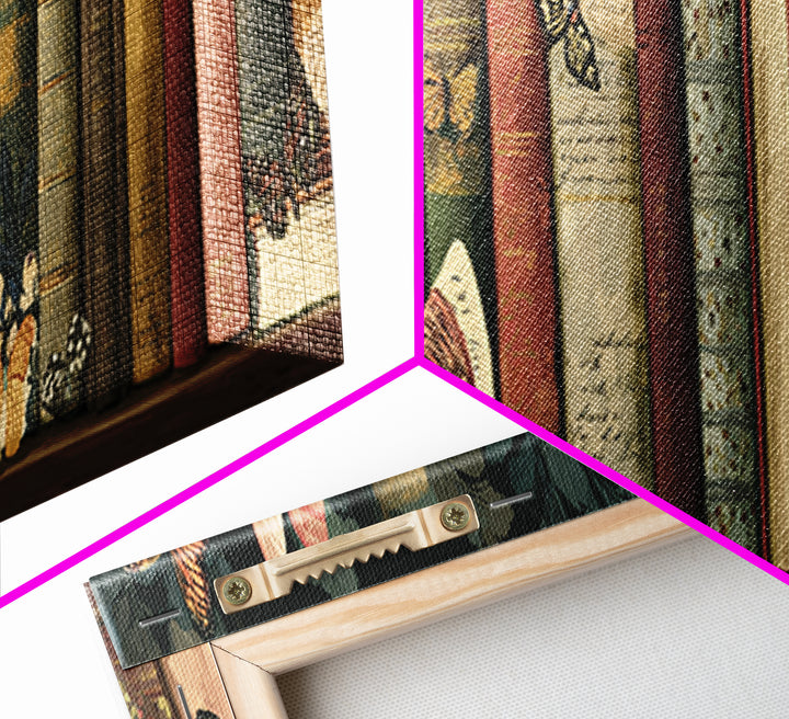 Open Book Releasing Painted Butterflies Canvas Print, Bookstore Art, Feminine Wall Art, Bookstore Decor, Fine Art, Literary, BOO-3x1-20