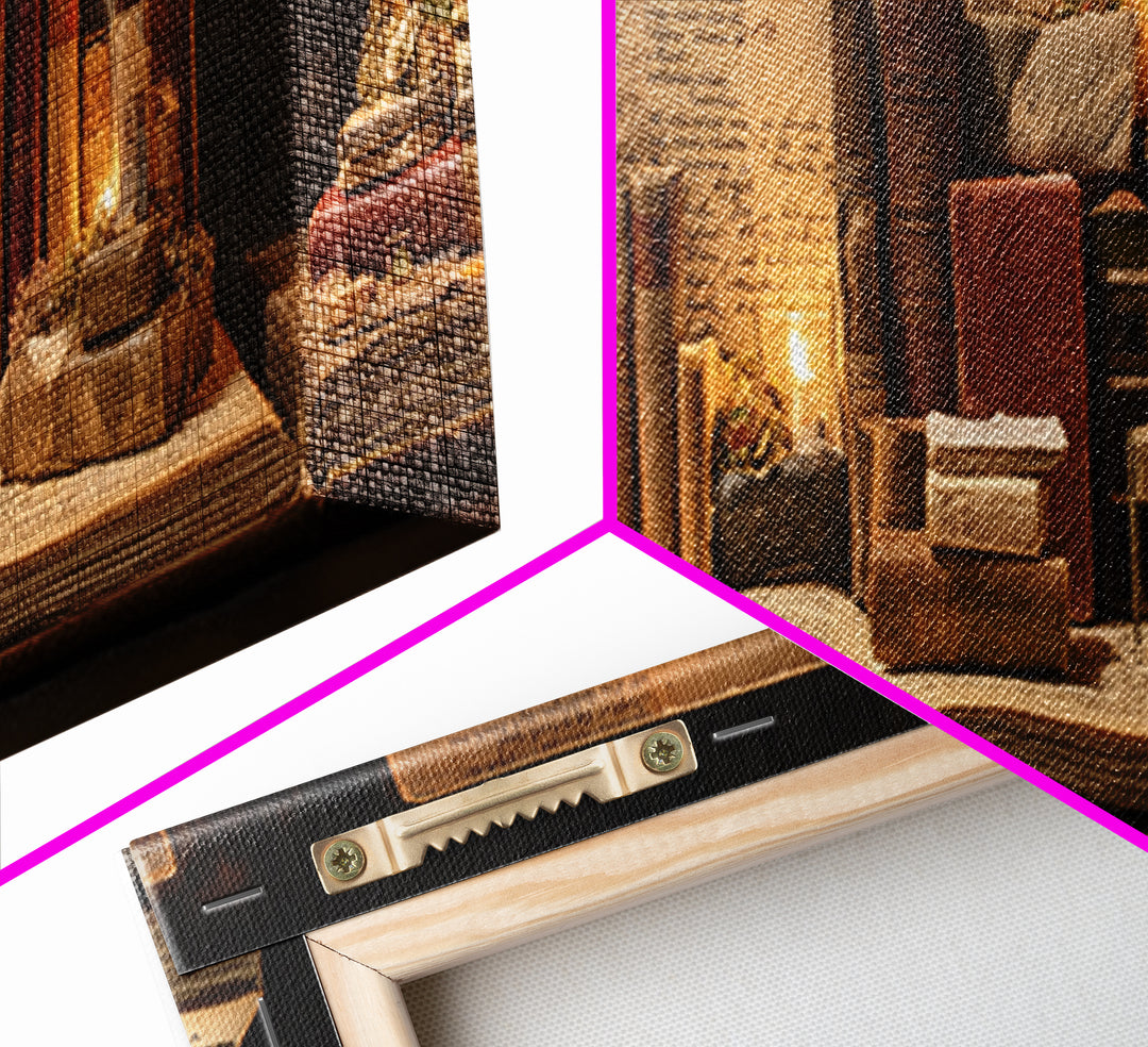 Miniature Garden Growing from an Open Book Canvas Print, Bookstore Art, Gallery Decor, Bookstore Decor, Fine Art, Literary, BOO-3x1-62