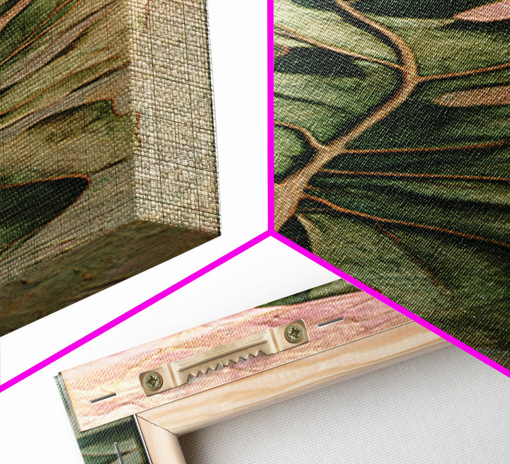 Oversized Monstera Leaf Canvas Print, Botanical Art, Gallery Decor, Living Room Decor, Fine Art, Botanic, Wall Art, Home Decor, BOT-1x3-38
