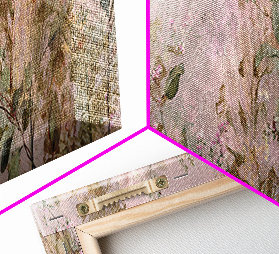 Eucalyptus Stems in Soft Sage Tones Framed Canvas Print, Botanical Art, Textured Painting, Living Room Decor, Fine Art, Botanic, BOT-3x1-27