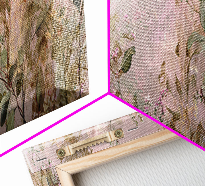 Eucalyptus Stems in Soft Sage Tones Framed Canvas Print, Botanical Art, Textured Painting, Living Room Decor, Fine Art, Botanic, BOT-3x1-27