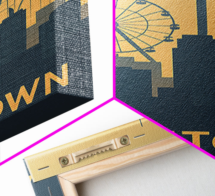 Allentown Pennsylvania Travel Poster, Canvas Print, City Poster Art, Allentown Poster Print, Skyline Art, Travel Poster Set, Poster Art
