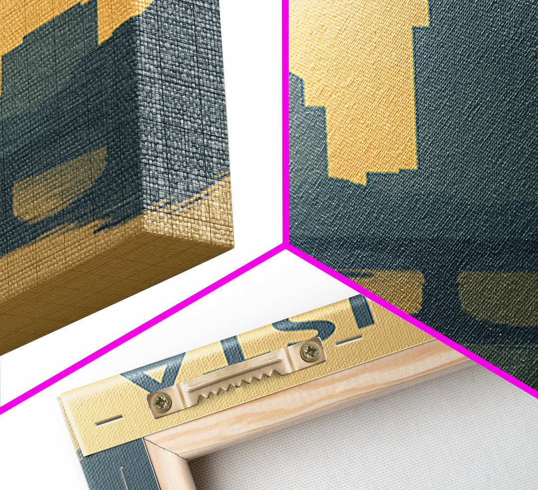 Augusta Georgia Travel Poster, Canvas Print, Mid Century Travel Art, Augusta City Art, City Travel Prints, City Illustration, Travel Print