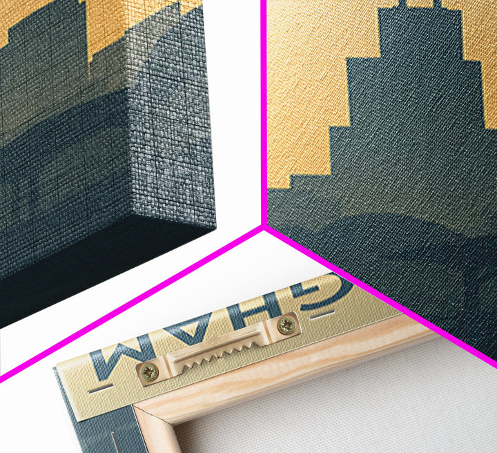 Birmingham Alabama Travel Poster, Canvas Print, Mid Century Travel Art, Birmingham Poster Print, Retro Travel Print, Travel Wall Art