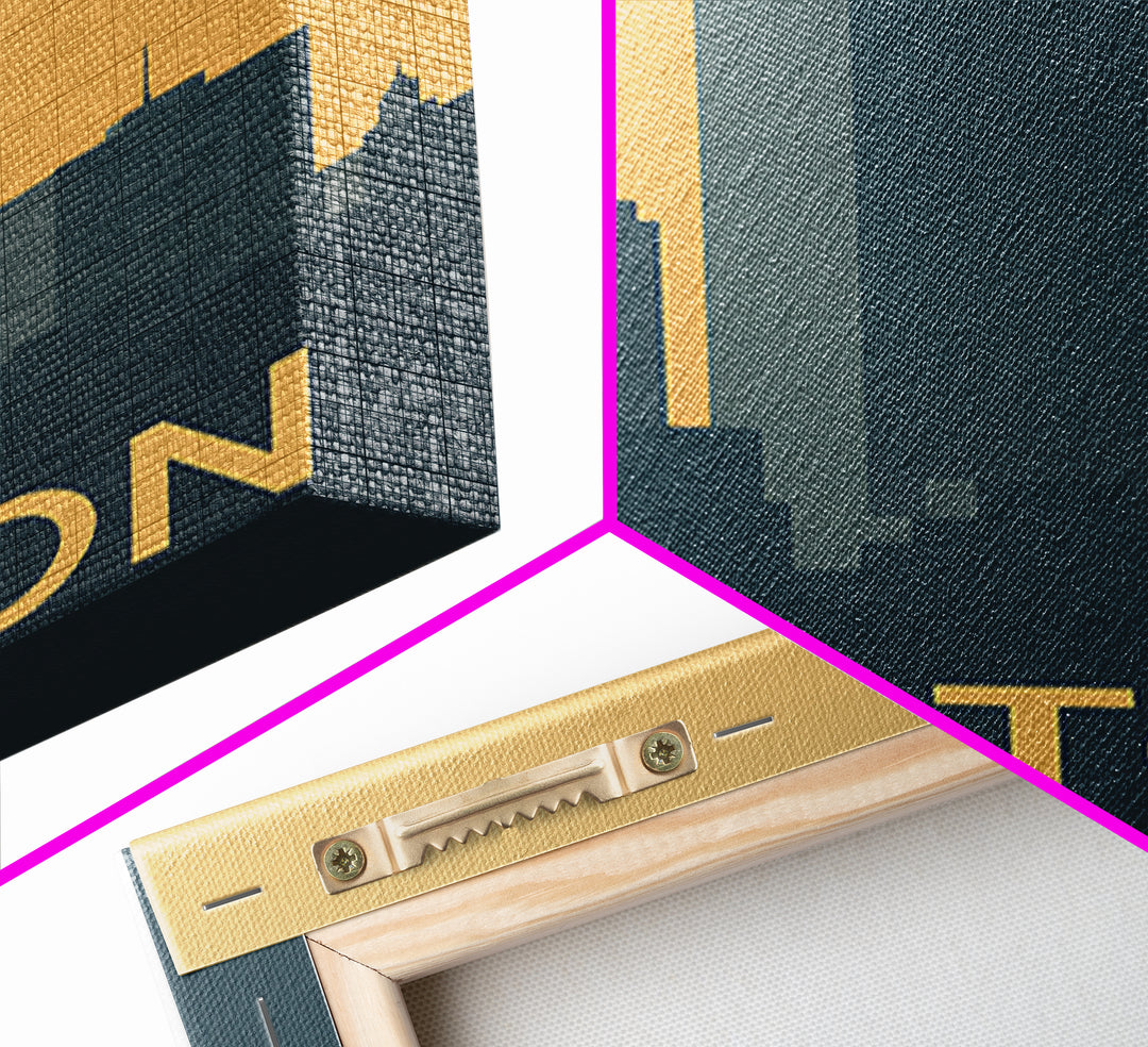 Boston Travel Poster, Canvas Print, Mid Century Travel Art, Boston Travel Art, Vintage City Poster, Vintage Travel Print, Travel Art Print