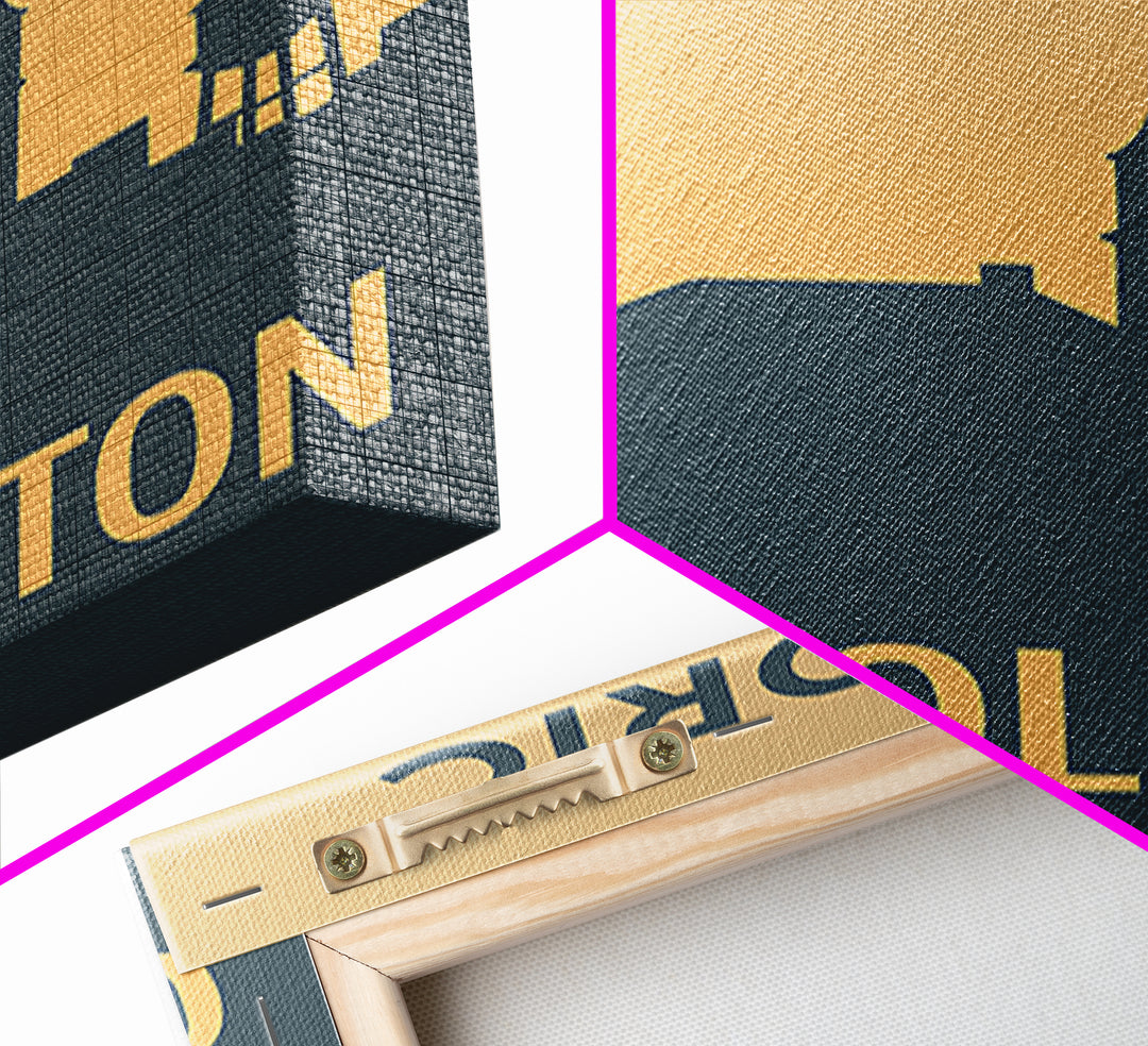 Carrollton Travel Poster, Canvas Print, Sunset Skyline Wall Art, Carrollton Travel Art, Home Office Decor, Travel Art Print, Travel Print