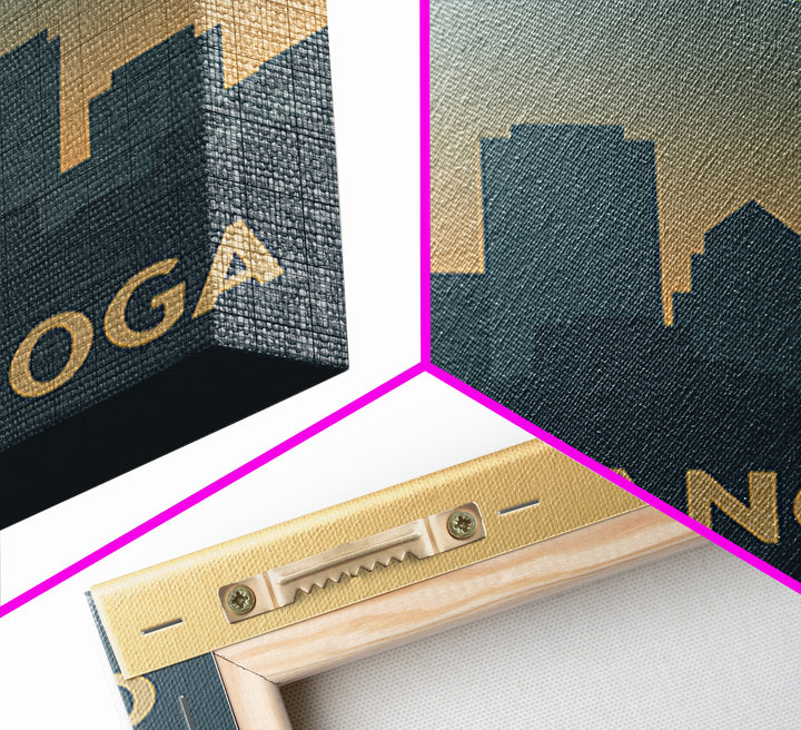 Chattanooga Tennessee Travel Poster, Canvas Print, City Poster Art, Chattanooga Art Print, Fine Art Print, Gift For Travelers, Poster Print