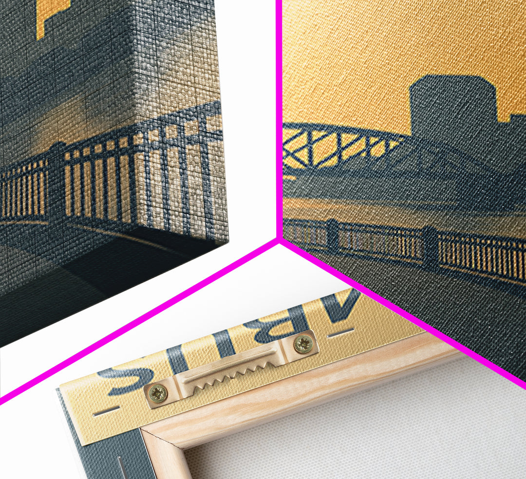 Columbus Ohio Travel Poster, Canvas Print, Mid Century Travel Art, Columbus Art Print, Wall Art, Eclectic Wall Decor, Travel Decor