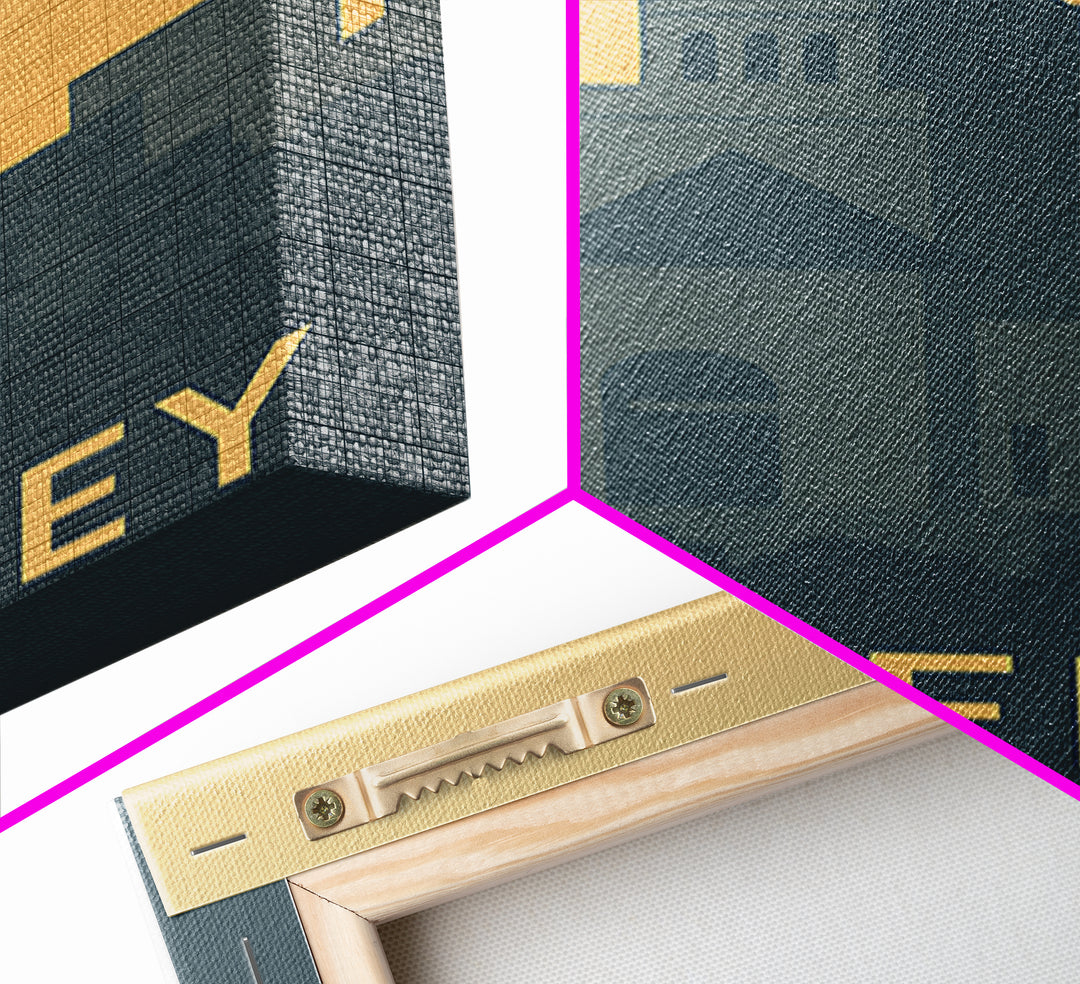 Greeley Travel Poster, Framed Canvas Print, Mid Century Travel Art, Greeley Travel Art, Vintage City Art, Mid Century Wall Art