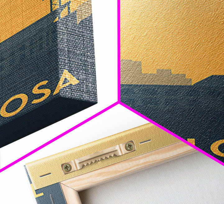 Tuscaloosa Alabama Travel Poster, Canvas Print, Sunset Skyline Wall Art, Tuscaloosa Travel Art, Living Room Wall Art, City Art Print