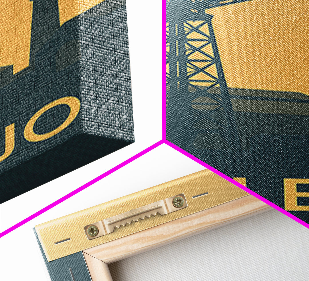 Vallejo California Travel Poster, Canvas Print, Vintage City Poster Art, Vallejo Wall Art, Poster Art, City Illustration, Fine Art Print