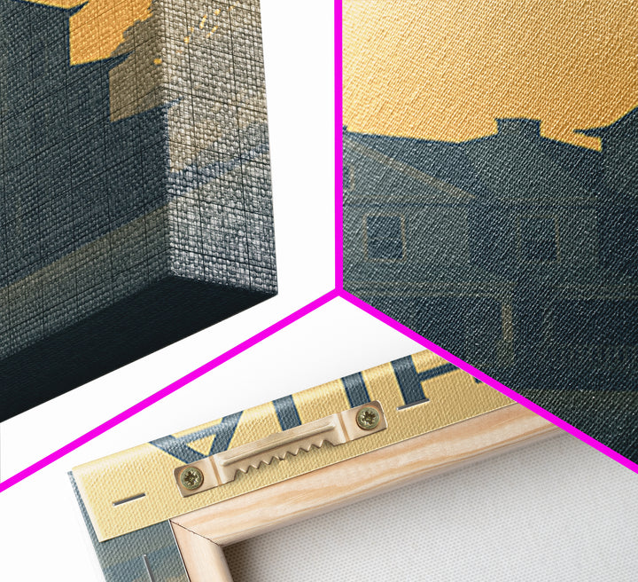 Wichita Falls Texas Travel Poster, Canvas Print, Mid Century Travel Art, Wichita Falls Travel Art, Vintage Travel Print, Travel Poster Set
