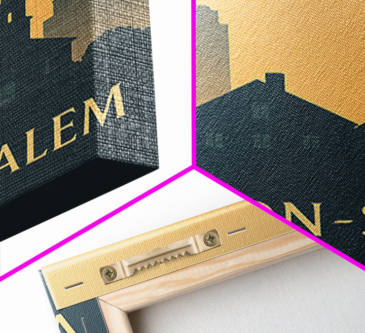 Winston Salem North Carolina Travel Poster, Canvas Print, Retro Wall Art, Winston Salem Art Print, Gift For Travelers, Vintage City Poster