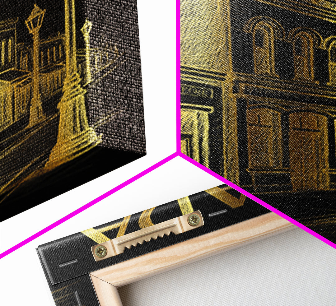 Arvada Colorado Travel Poster, Canvas Print, Black And Gold Line Art, Arvada Travel Art, Travel Art Print, Home Office Decor, Travel Prints
