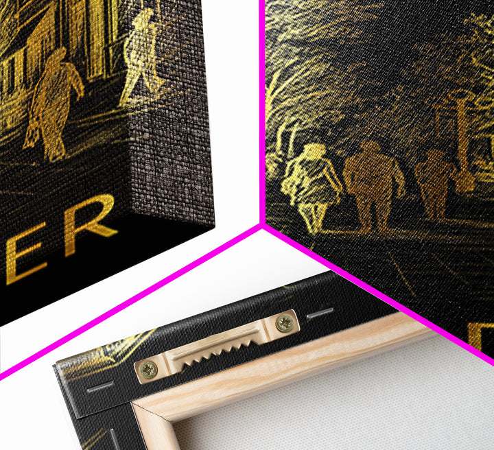 Boulder Travel Poster, Canvas Print, Elegant Gold City Art, Boulder Poster Print, Watercolor Urban Skyline, Travel Wall Art, Poster Art