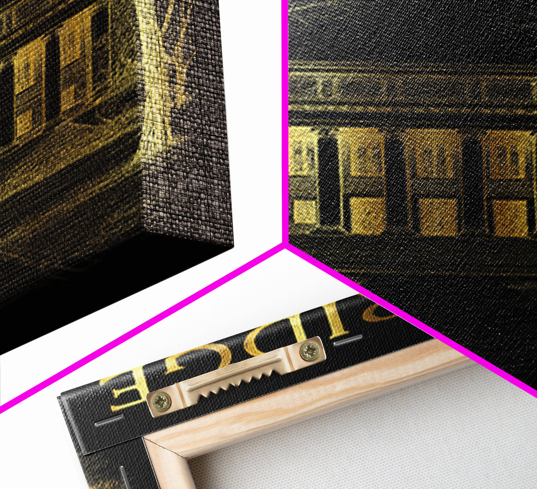 Cambridge Massachusetts Travel Poster, Canvas Print, Gold Sketch Wall Art, Cambridge Poster Print, Wall Decor, Travel Print, Poster Art