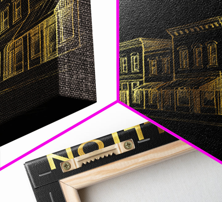 Carrollton Texas Travel Poster, Canvas Print, Gold Sketch Wall Art, Carrollton City Art, Travel Wall Art, Travel Poster Art, Office Decor