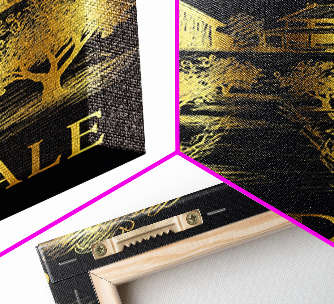 Glendale Travel Poster, Canvas Print, Dark Background Poster Art, Glendale City Art, Wanderlust Decor, City Art Print, Modern Wall Decor
