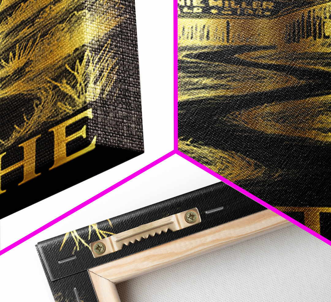 Olathe Travel Poster, Framed Canvas Print, Elegant Gold City Art, Olathe Art Print, Eclectic Wall Decor, Travel Poster Art, Travel Prints