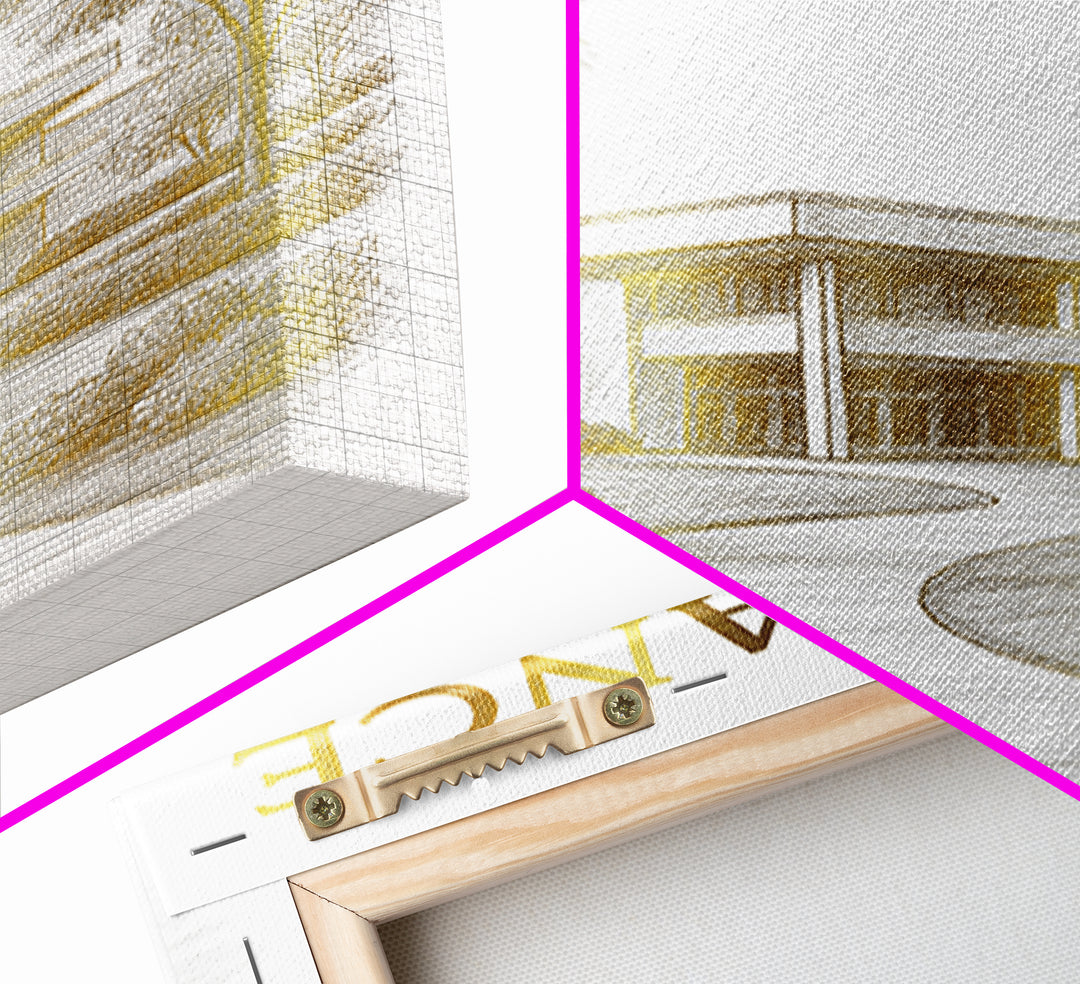 Torrence Travel Poster, Canvas Print, Gold Line Drawing Wall Art, Torrence City Art, Travel Poster Art, Travel Wall Decor, Poster Print