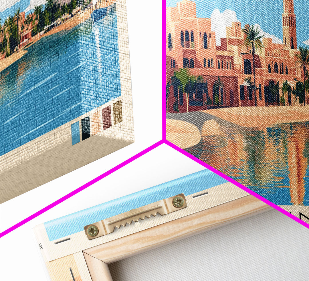 El Gouna, Egypt Panoramic Print, Vacation Gift, Egypt Wall Art, Vacation Wall Art, Vacatation Memories, Beach Decor, Beach Or Lakehouse Art