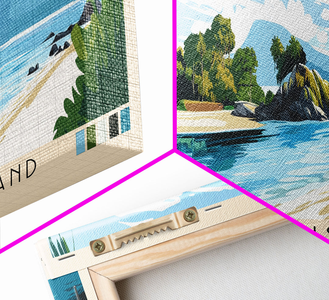 Genovesa Island, Ecuador Panoramic Print, Vacation Gift, Ecuador Wall Art, Beach Painting, Beach Decor, Large Wall Art, Wood Frame Art