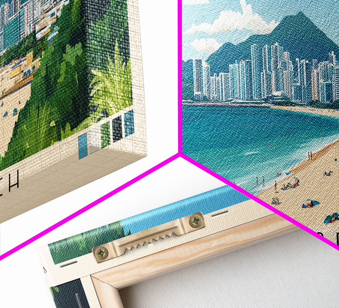 Hap Mun Beach, Hong Kong Panoramic Print, Vacation Gift, Hong Kong Wall Art, Vacation Wall Art, Vacatation Memories, Beach Decor, Beach Or Lakehouse Art