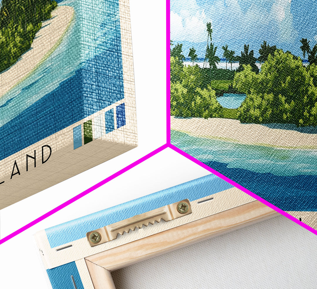 Honeymoon Island, Cook Islands Panoramic Print, Vacation Gift, Cook Islands Wall Art, Vacation Wall Art, Vacatation Memories, Beach Decor, Beach Or Lakehouse Art