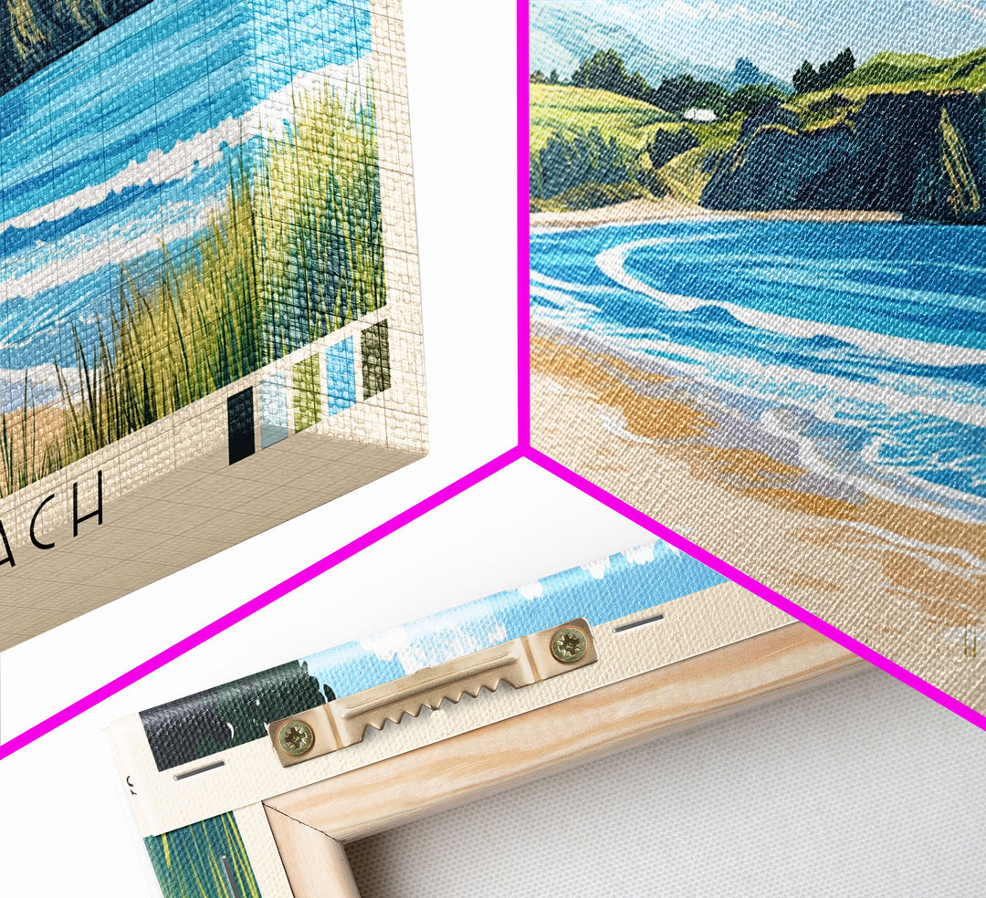 Hot Water Beach, New Zealand Panoramic Print, Vacation Gift, New Zealand Wall Art, Vacation Wall Art, Vacatation Memories, Beach Decor, Beach Or Lakehouse Art