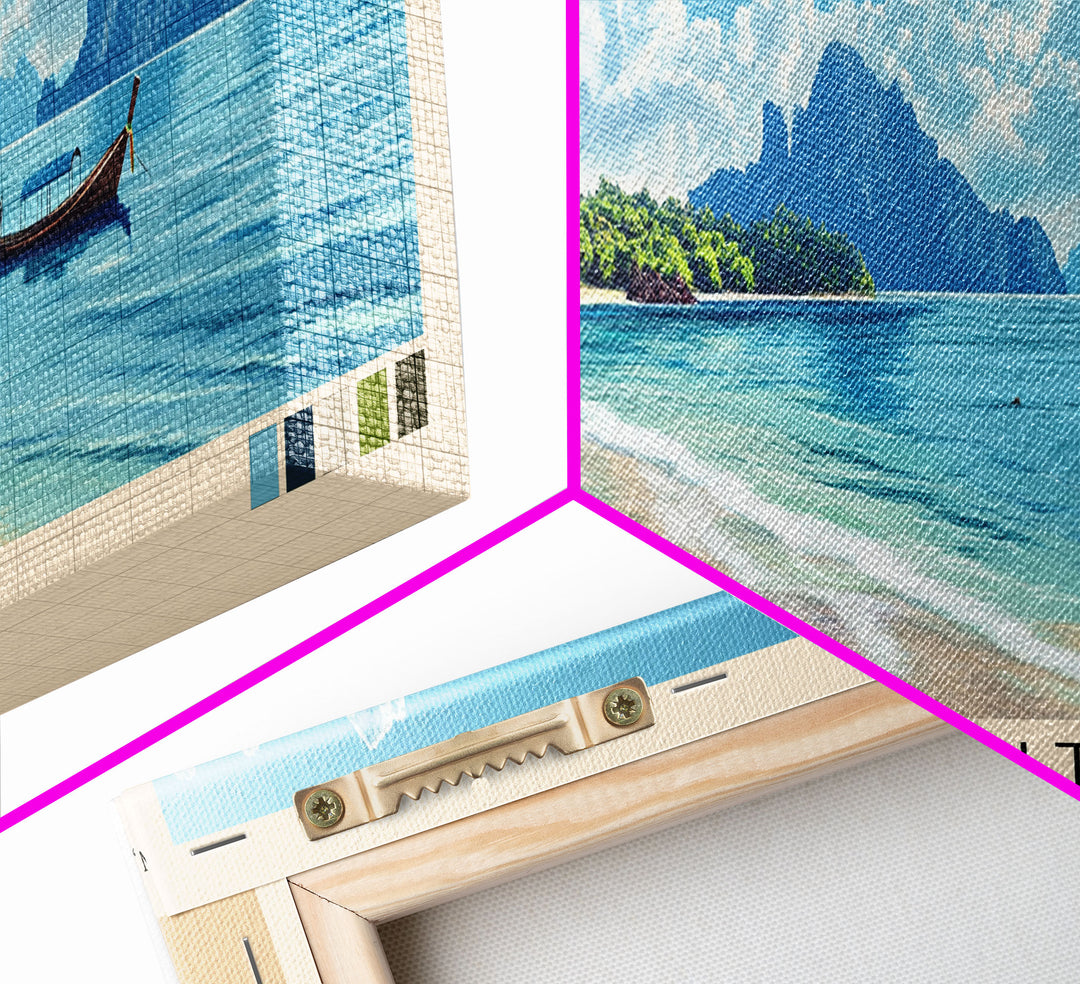 Ko Kut, Thailand Panoramic Print, Vacation Gift, Thailand Wall Art, Vacation Wall Art, Vacatation Memories, Beach Decor, Beach Or Lakehouse Art