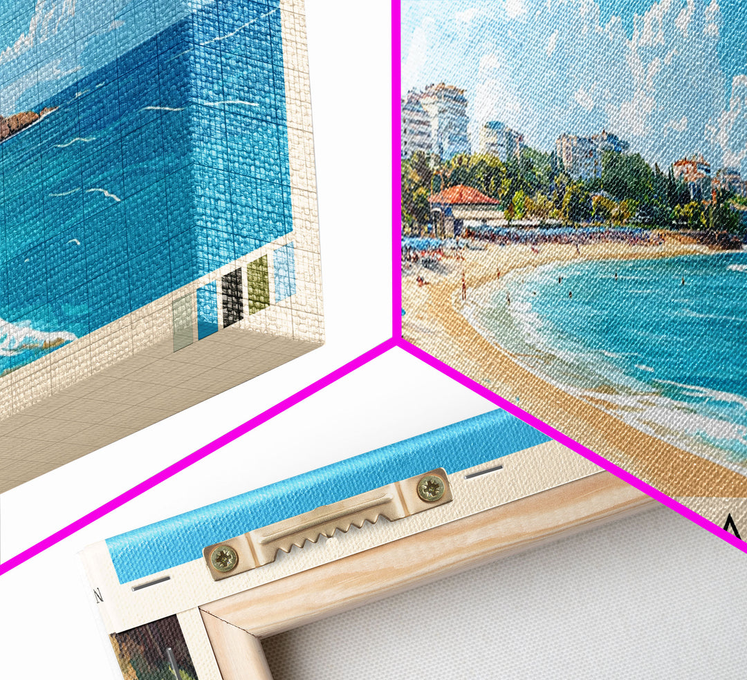 Lara Beach, Turkey Panoramic Print, Vacation Gift, Turkey Wall Art, Vacation Wall Art, Vacatation Memories, Beach Decor, Beach Or Lakehouse Art